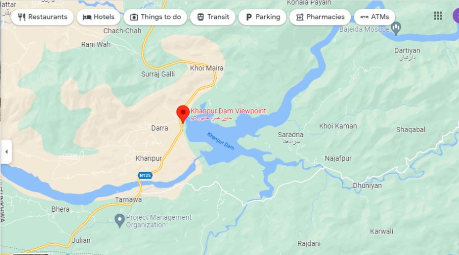 Khanpur Dam Location Khanpur Dam